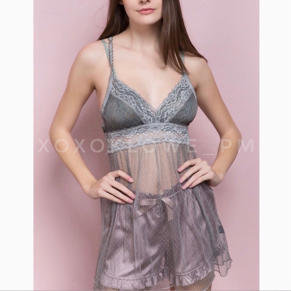 POL Dusty Purple Silky Satin Ruffle Trimmed Shorts - Picture 2 of 9